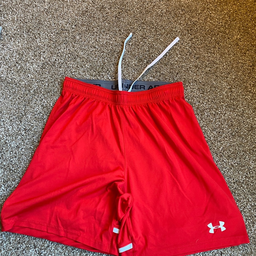 Under Armour Red Athletic Shorts